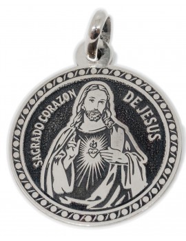 sagrado Corazón de Jesús - medalla redonda grande