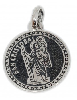 San Cristóbal - medalla redonda grande