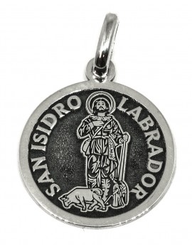 San Isidro Labrador Madrid - medalla redonda pequeña