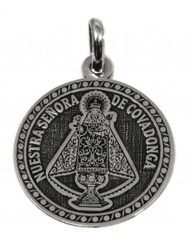 Nuestra Señora de Covadonga - medalla redonda grande