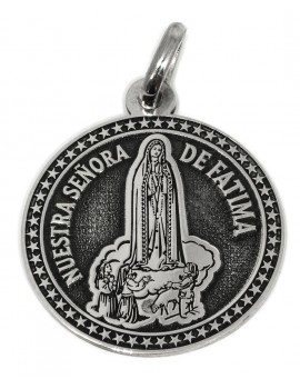 Nuestra Señorade Fátima - medalla redonda grande