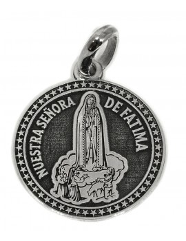 Nuestra Señorade Fátima - medalla redonda pequeña