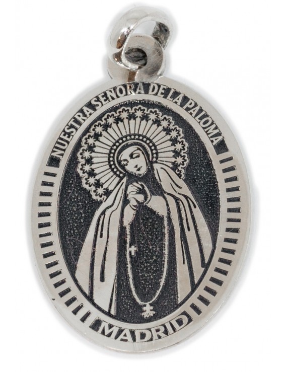 Nuestra Señora  de la Paloma Madrid - medalla oval grande