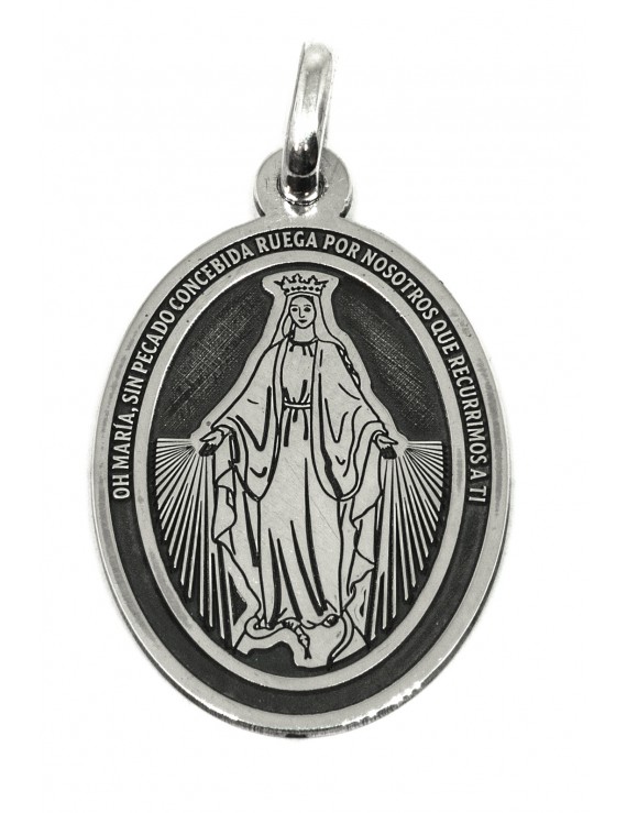 Nuestra Señora de La Medalla Milagrosa  - medalla oval grande