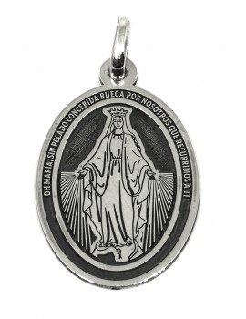 Nuestra Señora de La Medalla Milagrosa  - medalla oval pequeña