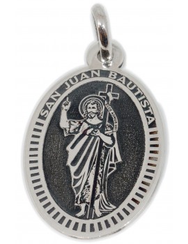 San Juan Bautista - medalla oval grande