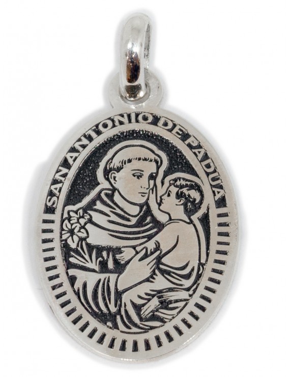 San Antonio de Padua - medalla oval grande