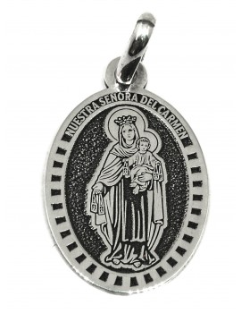 Nuestra Señora del Carmen - medalla oval grande