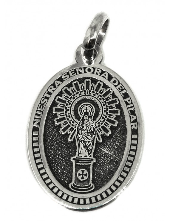 Nuestra Señora del Pilar - medalla oval grande