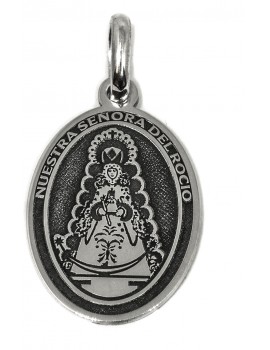 Nuestra Señora del Rocio - medalla oval pequeña