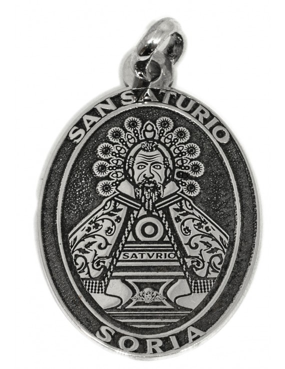 San Saturio - medalla oval grande