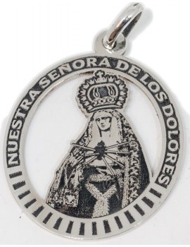 Nuestra Señora delos Dolores - medalla calada grande