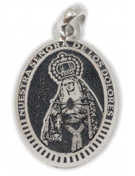 Nuestra Señora de los Dolores - medalla oval grande