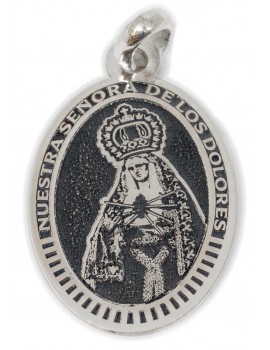 Nuestra Señora delos Dolores - medalla oval pequeña