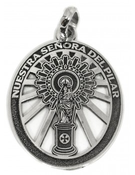 Nuestra Señora del Pilar - medalla calada grande